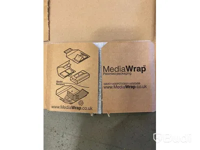 6 kartonger med MWP wellpapp kartong för media produkter
